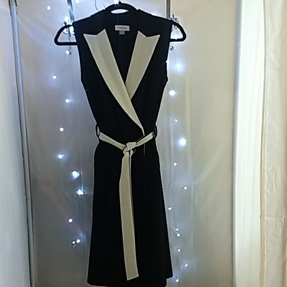 Classic C. Klein Dress NWT blk/white size 2